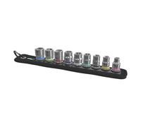 Wera 05003973001 Belt B 4 Juego de vasos de llave Zyklop, de arrastre de 3/8", 9 piezas, 3/8", Juego de 9 piezas