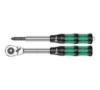Wera Juego de 2 carracas Zyklop W05004095001 – Trinquete híbrido 1/2'' con cable de extensión