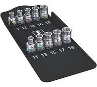 Wera 05004203001 Juego de Llaves de Vaso con Arrastre, Función Sujeta-Tornillos con 10 Piezas, 1/2"