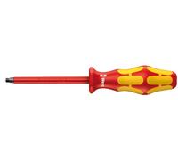 Wera 05004784001 Kraftform Plus VDE 168i - Destornillador aislado de enchufe cuadrado, 2 cabezales, longitud de hoja de 8 pulgadas