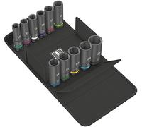 Wera Juego de llaves de impacto 8790 C Impaktor Deep Set 05004841001, 11 piezas, negro