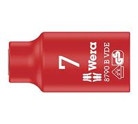 Wera 05004951001 8790 B Llave de Vaso Zyklop VDE, Aislada, con Arrastre de 3/8", 7.0 x 46.0 mm