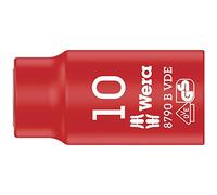 Wera 05004954001 8790 B Llave de Vaso Zyklop VDE, Aislada, con Arrastre de 3/8", 10.0 x 46.0 mm