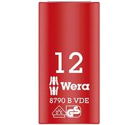 Wera 05004956001 8790 B Llave de Vaso Zyklop VDE, Aislada, con Arrastre de 3/8", 12.0 x 46.0 mm