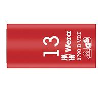 Wera 05004957001 8790 B Llave de Vaso Zyklop VDE, Aislada, con Arrastre de 3/8", 13.0 x 46.0 mm