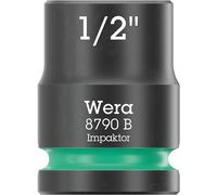 Wera 05005518001 8790 B Impaktor Inserto de llave de vaso con arrastre de 3/8", 1/2" x 30 mm