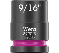 Wera 05005519001 8790 B Impaktor Inserto de llave de vaso con arrastre de 3/8", 9/16" x 30 mm