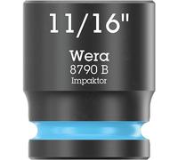 Wera 05005521001 8790 B Impaktor Inserto de llave de vaso con arrastre de 3/8", 11/16" x 30 mm