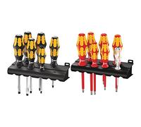 WERA-05018287001-932/918/6 - Juego de destornilladores + Bandeja & Wera 05006147001 160 i/7 Rack, Juego de destornilladores aislados VDE, 7 piezas