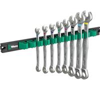 Wera 05020016001 9632 Tira magnética 6000 Joker Imperial 1 Juego de llaves carraca de boca y anillo, 9 piezas