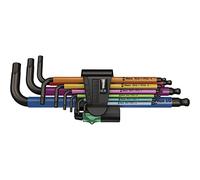 Wera Juego de llaves acodadas métricas 05022089001, 9 piezas, multicolor
