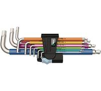 Wera Juego de llaves acodadas métricas 05022669001, 9 piezas, 0 W, 0 V, multicolor