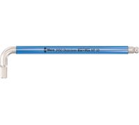 Wera 05022698001 3950 SPKL Multicolour HF Llave acodada, métrica, acero inoxidable, con sistema de retención, 10 x 224 mm