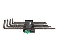 Wera Juego de llaves acodadas TORX® 967/9 TX XL 9 piezas, versión larga