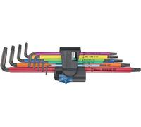 Wera Juego de llaves Allen métrico 967/9 TX XL multicolor con función de sujeción 9 piezas