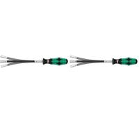 Wera 05028150001 Destornillador para Abrazaderas de Tubo Flexible, 7 mm x 167 mm (Paquete de 2)