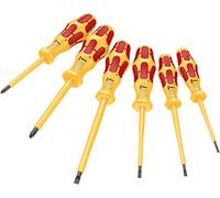Wera Juego de destornilladores VDE 05051575001 6 piezas aislados Rojo/Amarillo, mango ergonómico