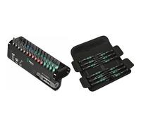 Wera 05057690001 BC Impaktor/30 Bit-Check, 30 piezas + 05073675001 - Kraftform Micro-Set/12 SB 1 Juego de destornilladores para usos electrónicos, 12 piezas