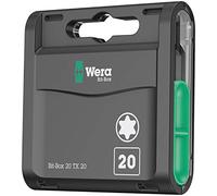 Wera Bit-Box 20 TX – Juego de puntas TORX® TX 20 x 25 mm, 20 piezas