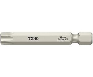 Wera - 05060511001 - Punta con función de retención, 867/4 TORX® HF Puntas con sistema de retención, TX 40 x 50 mm