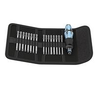 Wera 05071116001 Kraftform Kompakt 60 - Estuche con destornillador y puntas, acero inoxidable, 17 piezas