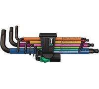 Wera Juego de llaves acodadas Allen 950 SPKL/9 Hex-Plus métricas BlackLaser 9 piezas