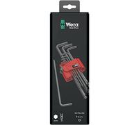 Wera Juego de llaves acodadas métricas 05073596001 – 9 piezas – BlackLaser