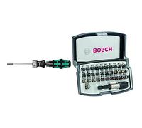 Wera 05073660001 Surtido de puntas, PH1 & Bosch Professional Set de 32 unidades Punta de atornillar Extra Hard (Cruceta, Pozidriv, T-, Hex-, T-, TH-, S-Bit)