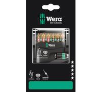 Wera 05136392001, juego de 11 piezas, destornilladores: Phillips, Pozidriv, Torx Plus, con puntas PH 1, PH 2, PZ 1, PZ 2, TX10, TX15, TX20, TX25, TX30, longitud de 25 mm
