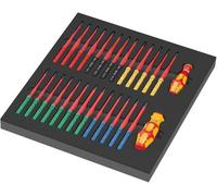 Wera 05150151001 9751 inserción de espuma Kraftform Kompakt VDE Set 1, 28 piezas