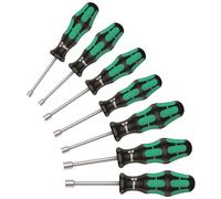Wera 395 Holo / 7 Kraftform Plus Hueco Eje Tuerca Conductor Juego Métrico