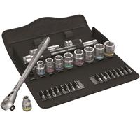 Wera 8100 SB 11 Zyklop Juego Llave de Dados 3/8" Ratchet 29 Piezas Metal