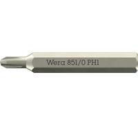 Wera 851/0 Puntas Micro para tornillos Phillips, PH 1 x 30 mm
