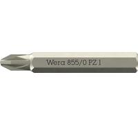 Wera 855/0 Puntas Micro adecuadas para tornillos Pozidriv, PZ 1 x 30 mm