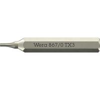 Wera 867/0 Puntas Micro para tornillos de TORX® interior, TX 3 x 30 mm