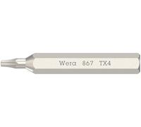 Wera 867/0 Puntas Micro para tornillos de TORX® interior, TX 4 x 30 mm