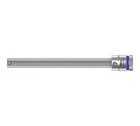 Wera 8740 A HF Zyklop Vaso de Punta Hexagonal con Arrastre de 1/4" con Función de Retención, Violeta, 7 x 100 mm