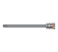 Wera 8767 A HF Zyklop Vaso de Punta con Arrastre de 1/4" con Función Sujeta-Tornillos, Naranja Brillante, TX 30 x 100 mm