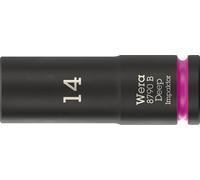 Wera 8790 B Impaktor Deep Llave de vaso con arrastre de 3/8", 14 x 63 mm
