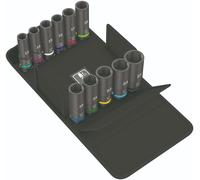 Wera 05004841001 8790 C Impaktor Deep Set 1, Juego de llaves de vaso, 11 piezas, Negro
