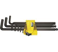 Wera 950/9 Hex-Plus Imperial 1 Juego de llaves acodadas, tipo imperial, BlackLaser, 9 piezas