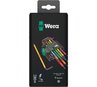 Wera Juego de llaves Torx en L 967/9 Blacklaser – 9 piezas – Multicolor