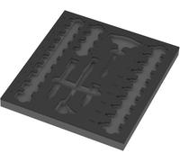 Wera 9826 Depósito de espuma para juego de carraca 8007 B VDE Zyklop VDE Set 1, 3/8", sin herramientas, 344 x 30 x 392 mm