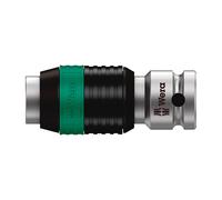 Wera Adaptador Porta Puntas Zyklop 1/4 Pulg con Sistema de Cambio Rápido, Compatible con Series de Conexión Wera 1 y 4, Acero Cromo-Vanadio, Ø15 x 37 mm