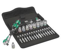 Wera Juego de llaves de carraca 8100 SA 6 Zyklop – 28 piezas, 1/4" Multicolor