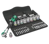Wera Chicharra de velocidad Zyklop 3/8" 29 piezas métrico