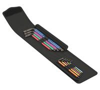 Wera Juego de llaves en L 950/9 Hex-Plus Multicolour Imperial BlackLaser 9 piezas