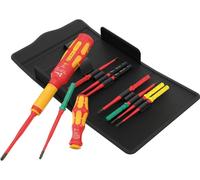 Wera Kraftform Kompakt VDE Safe-Torque Speed, juego básico de destornilladores para cuadros eléctricos, 11 piezas.