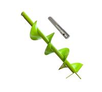 WERHE Barrena de Tierra 200 mm con Cuchillas de Carburo, Adaptador SDS Max