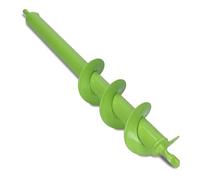 WERHE Barrena de Tierra 60x450 mm para Atornillador y Taladro | punta de perforación de acero al carbono, ergonómico para plantas y hoyos para postes de valla, ideal para bricolaje y jardín